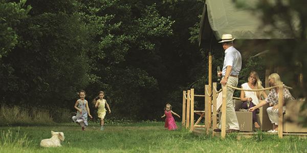 Family fun at Sweffling Glamping campsite
