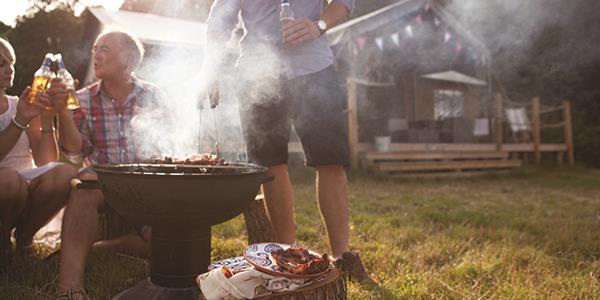 Family fun cooking on the BBQ