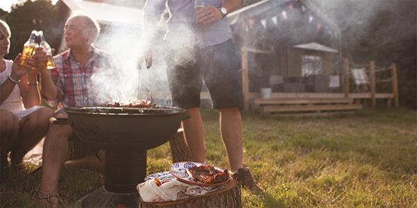 Family fun cooking on the BBQ