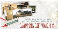 Give the gift of glamping: gift vouchers, and New Year deals