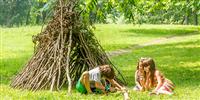 Glamping Activities for kids - Den building