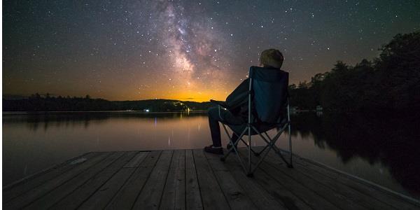 Stargazing on a glamping holiday