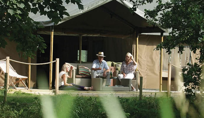 Glamping is the luxurious for of camping with all the essentials included