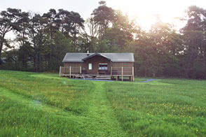 Path leading to the tent at Bleasdale, Lancashire site