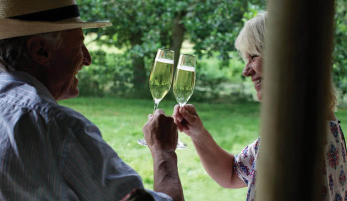 Get cosy on a romantic glamping break