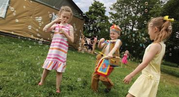 Glamping with kids