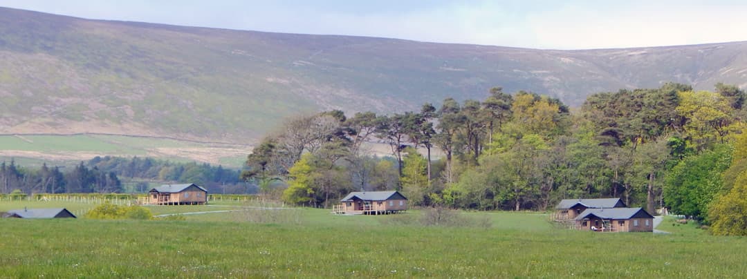 Stunning view acrossour whole Bleasdale glamping Lancashire site
